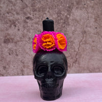 Cráneo de Cempasúchil Candle