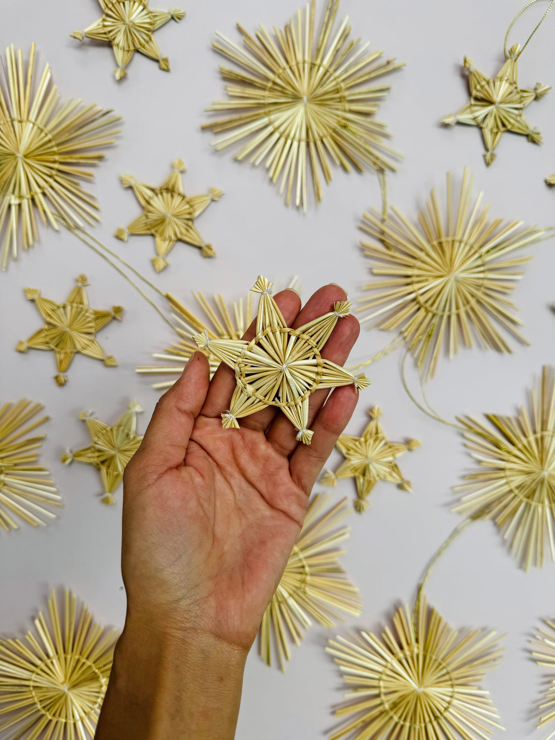 Popotillo Small Star Ornaments [sets of 3]
