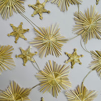 Popotillo Small Star Ornaments [sets of 3]