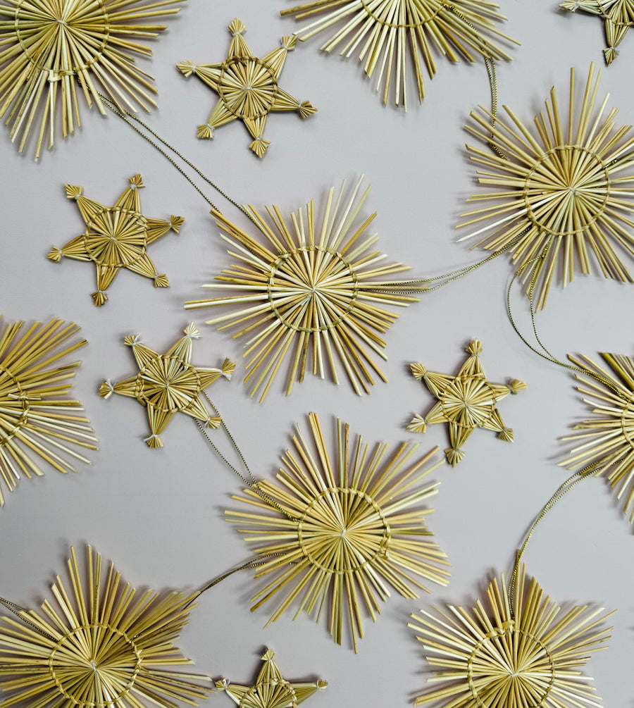 Popotillo Medium Star Ornaments Set
