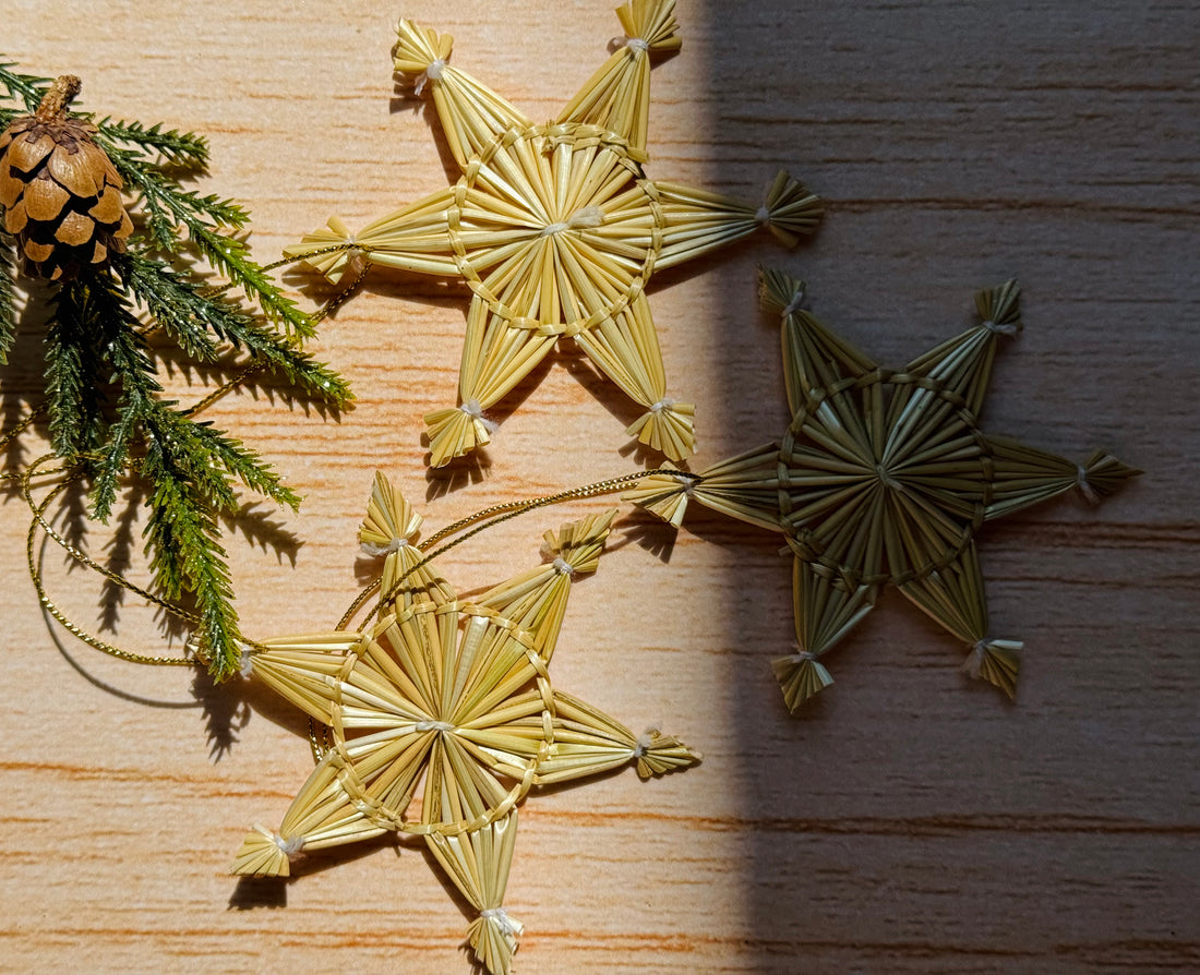 Popotillo Small Star Ornaments [sets of 3]