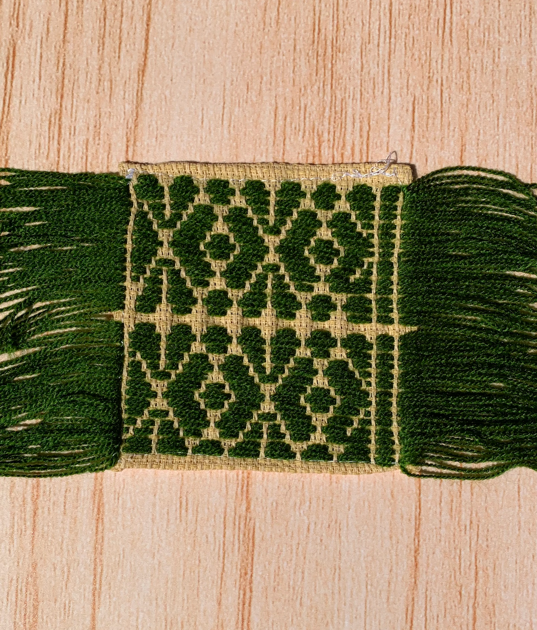 embroidered coasters set