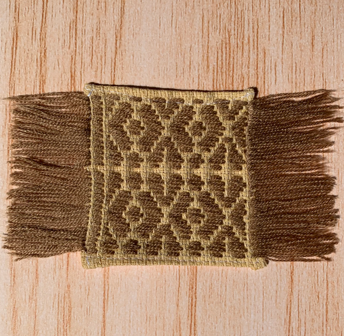 embroidered coasters set
