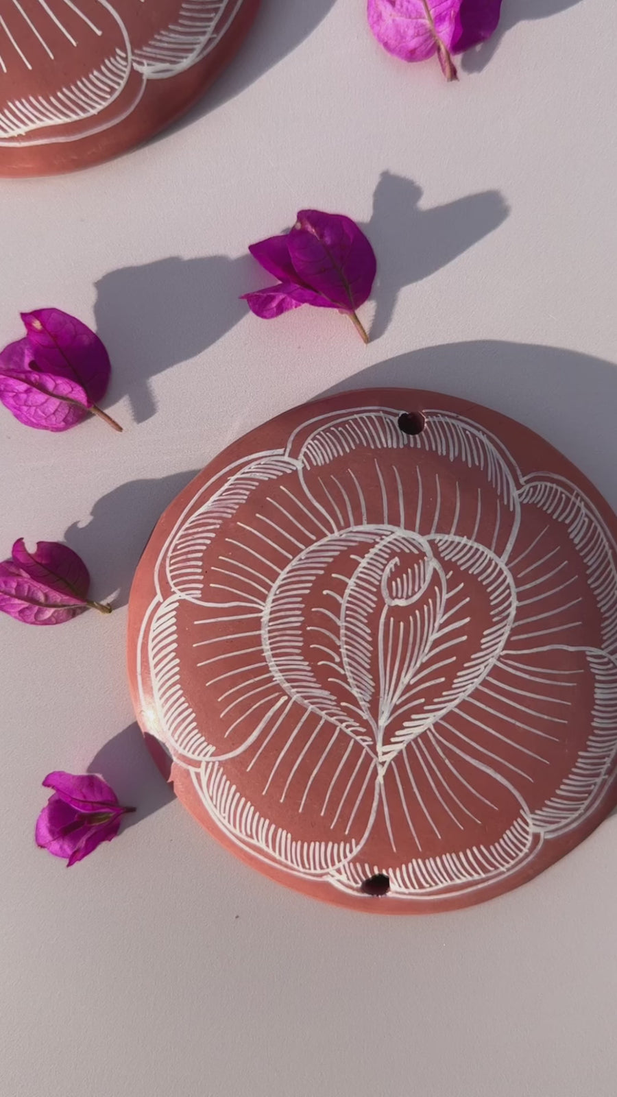 Clay Wall Art Rosa Mexicano